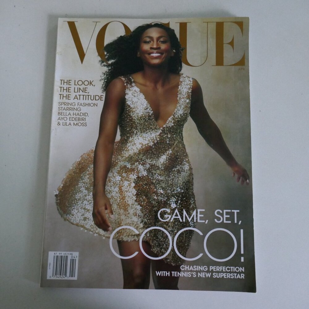 Vogue magazine April 2023 featuring Coco Gauff